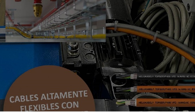 Cables altamente flexibles para sistemas de cadenas portacables y instalaciones abiertas