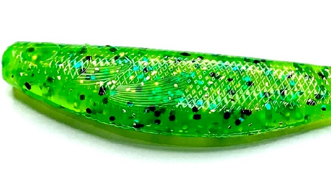 Utilising a hook slot for weedless applications and designed to have a huge wobble action throughout...