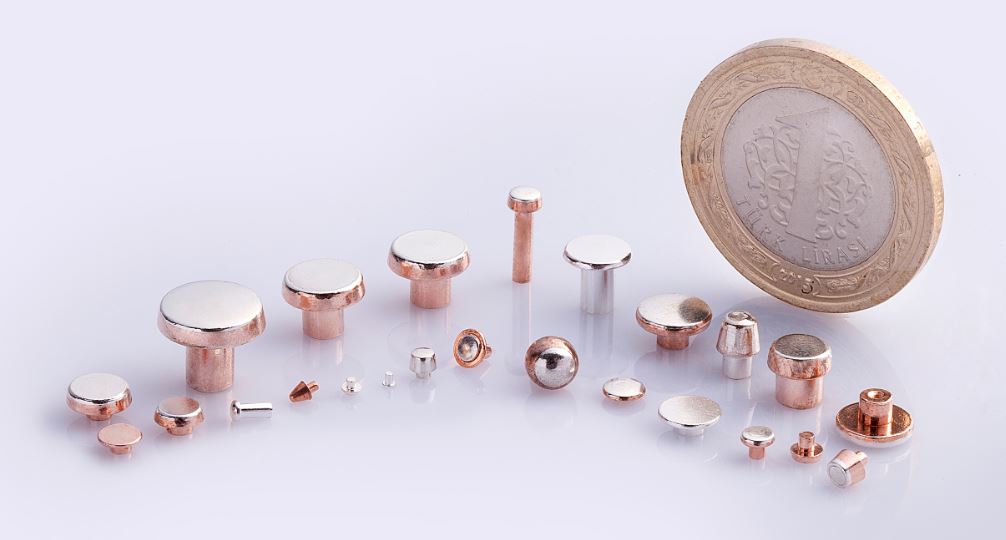 Bakır, Gümüş, Bimetal, Kaynaklı Kontaklar