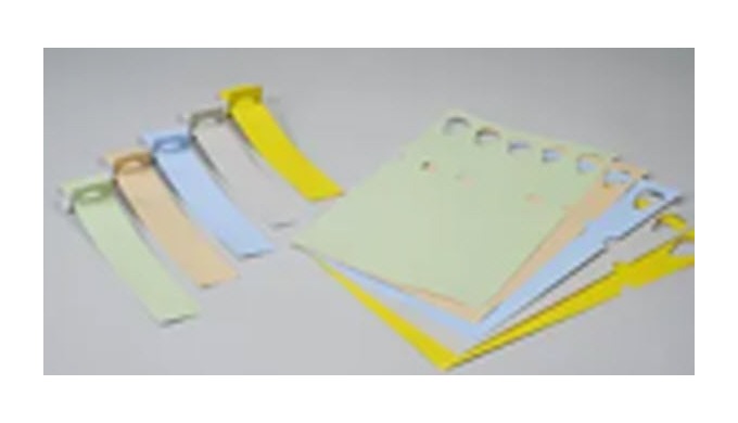 The tags are made of material to suit the needs of the application and method of overprint, if requi...