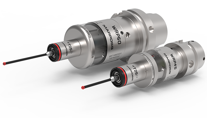 Contact probe with radio transmission for workpiece measurement