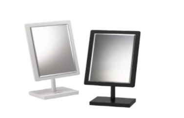 Wood mirror Size : 174x98x310mm Color : Black, White Material : Wood, Urethan coating