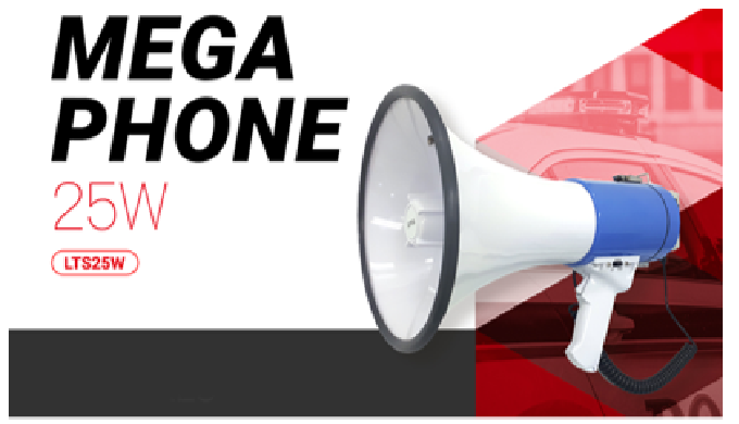 #Product Description Portable megaphone intended for police, rescue, constr...