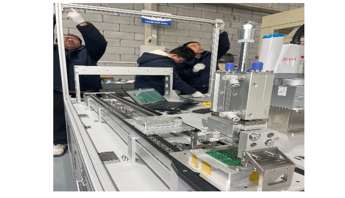 On-site installation and commissioning of HSJX pin insertion machine is now underway