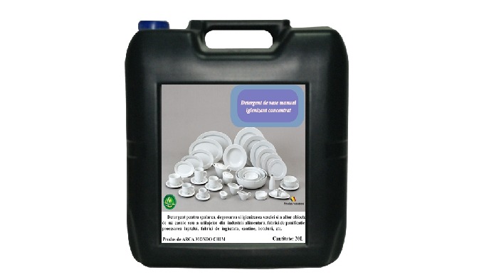 Detergent pentru spalarea, degresarea si igienizarea veselei si a altor obiecte de uz casnic sau a u...
