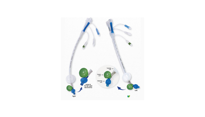 Silicone double lumen endobronchial tube is intened for the airway management of surgical patients t...