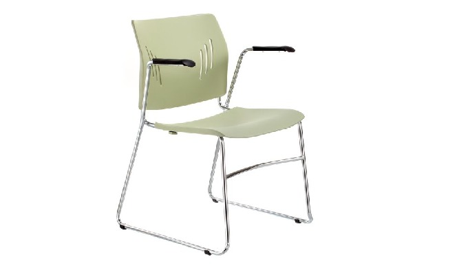 ACE-05A is ACE series stacking chair with armrest, featuring stylish shape, ergonomic back design an...