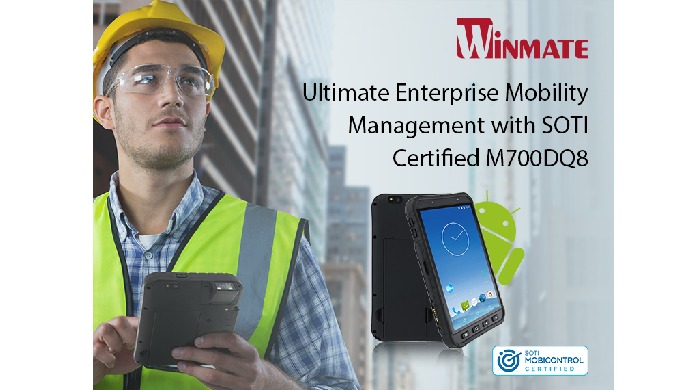 Winmate’s 7-inch Rugged Android Tablet M700DQ8 is SOTI MobiControl Certified