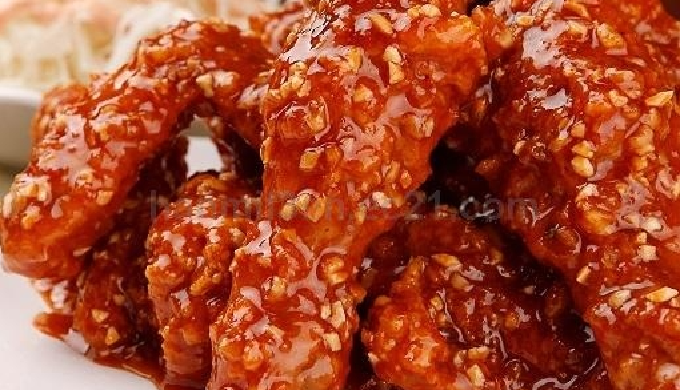 It is a signature spicy sauce for the Korean fried chicken, Gangjung Chicken or Yangyeom Chicken in ...