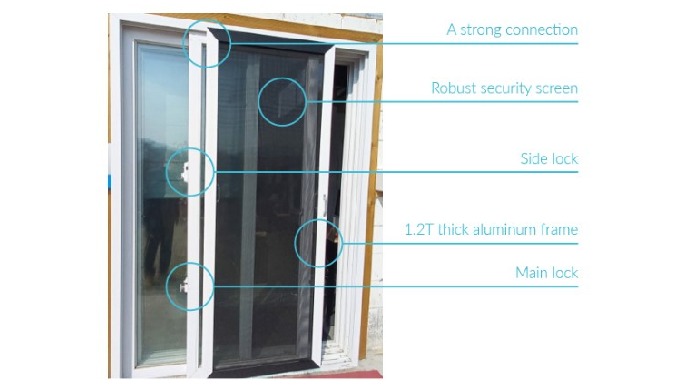 Security Screen, Security Door, Security Window, Security Entrance-Door, Security Screen for Blockin...