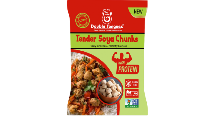 High-protein soya chunks, non-GMO soya nuggets, textured soy protein, vegan protein chunks, soya mea...