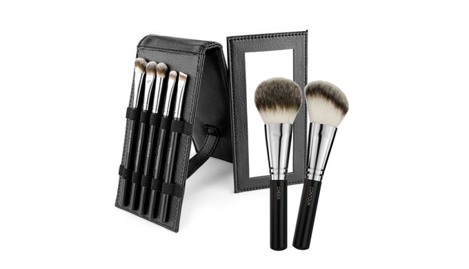 7 High Quality Synthetic Hair Brushes 1. Cheek Brush / 12.3cm 2. Contour Brush / 11.9cm 3. Base Shad...
