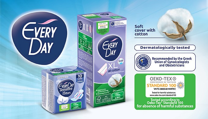 Feminine care requires materials that ensure absolute respect for the skin… and what respects your s...