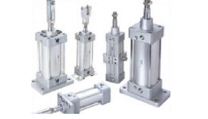 Standard pneumatic cylinders.