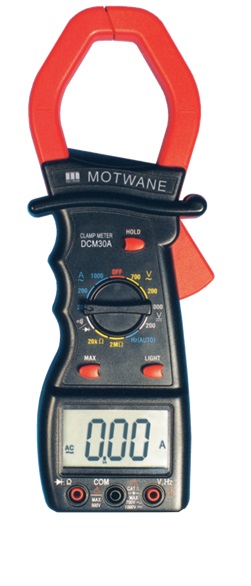 This is an economy range general purpose 3 ½ digit AC Clamp meter with backlit LCD display. The jaw ...