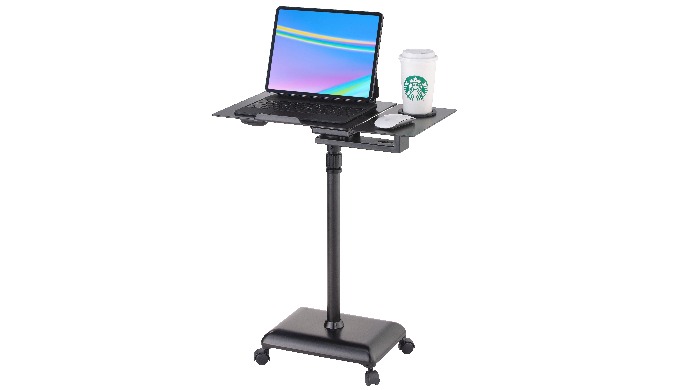 SP901-A laptop desk can hold up to 20 lbs, and desktop dimension 52.5 (w) x 30 (d) cm can fit any la...