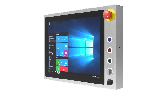 R15IB3S-SPC3-B, 15-inch Stainless B Series Panel PC Stainless IP65 with Waterproof Connector Solutio...
