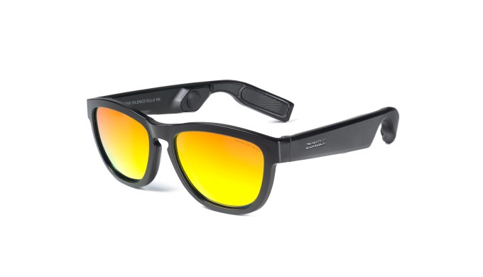 ZUNGLE Viper is Sunglasses with Bone Conduction speakers which is connected with Bluetooth. It has t...