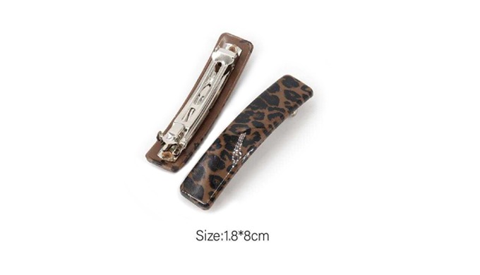 A hair pin set featuring various moods, from classic animal patterns to clean designs. These accesso...