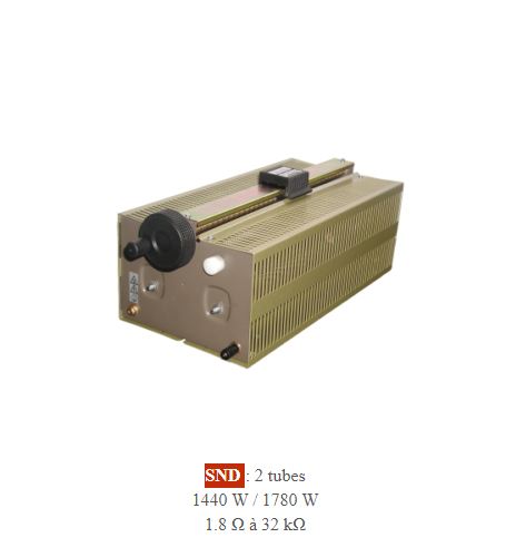 Rhéostats rectilignes Gamme SND et SNDV