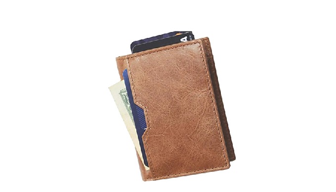 Rugged and unique, this 100% genuine leather wallet will make you feel confident. This soft and ligh...