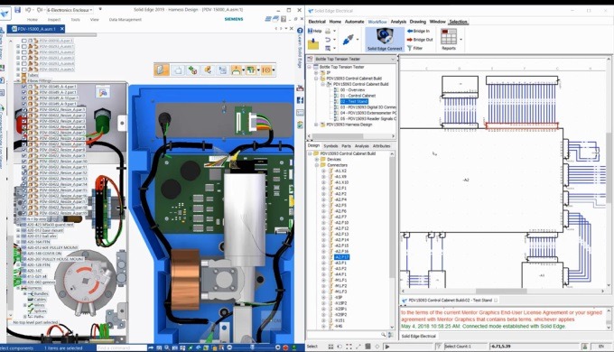 Solid Edge Electrical est un logiciel de CAO Electrique qui permet de concevoir et de tester les cir...
