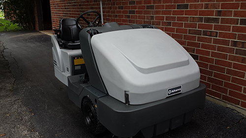Fully refurbished gas powered ride-on sweeper