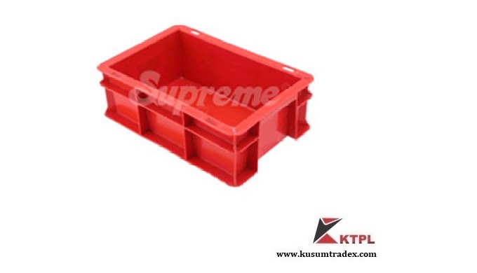 Plastic Crate SCL 302010 Capacity - 4 Ltrs. OD - 300x200x100 mm ID - 265x165x95 mm Colors - Availabl...