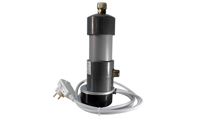 Small single-phase 250-3000 watt electric boiler for autonomous individual water heater operation. I...