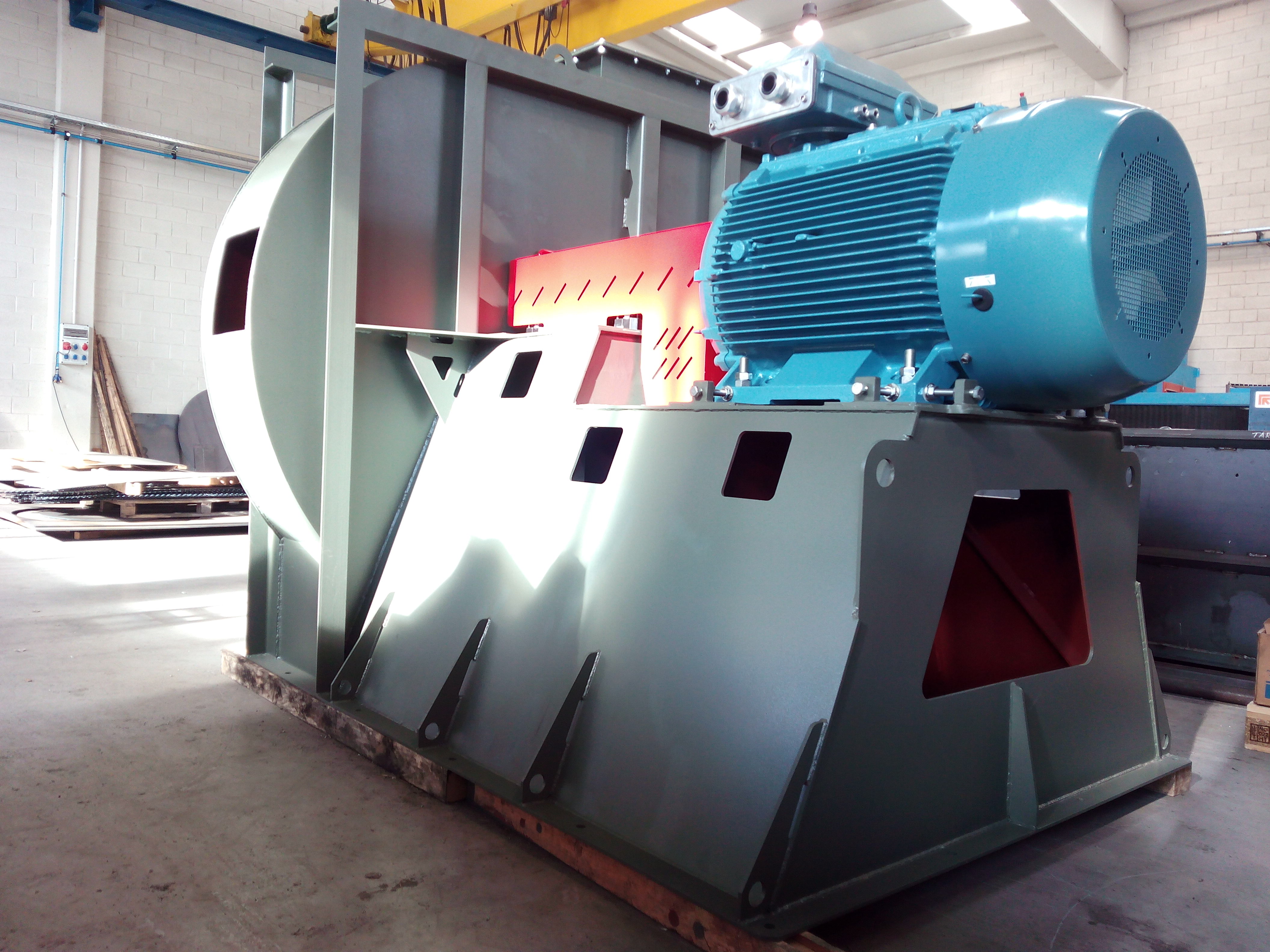 Ventilador centrifugo de Tiro para industria maderera. Fabricación Heavy-Duty y con diseño a medida ...