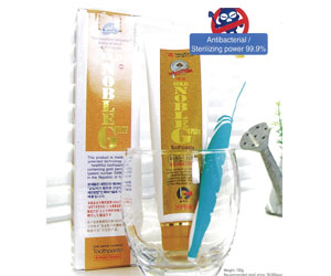 Along with its strong antibacterial effect, it makes yout teeth smooth and glossy by filling tiny ab...