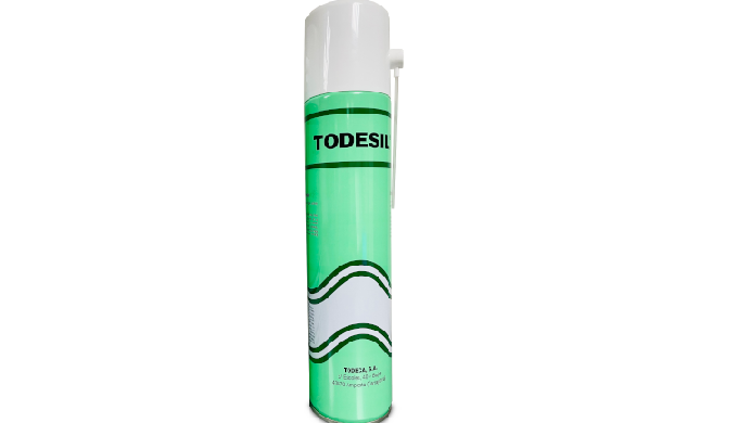 Todesil is an aerosol product with an active base of liquid silicone, odorless, colorless and transp...