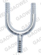 SS U Bend Manifold: SS U - bend (2) 1/4 barb × 1/4 barb port 30501 SS U - bend (2) 3/8 barb × 3/8 ba...