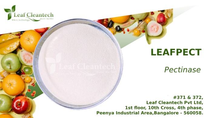 LEAFPECT is a pectolytic enzyme that finds application in the fruit and vegetable processing industr...