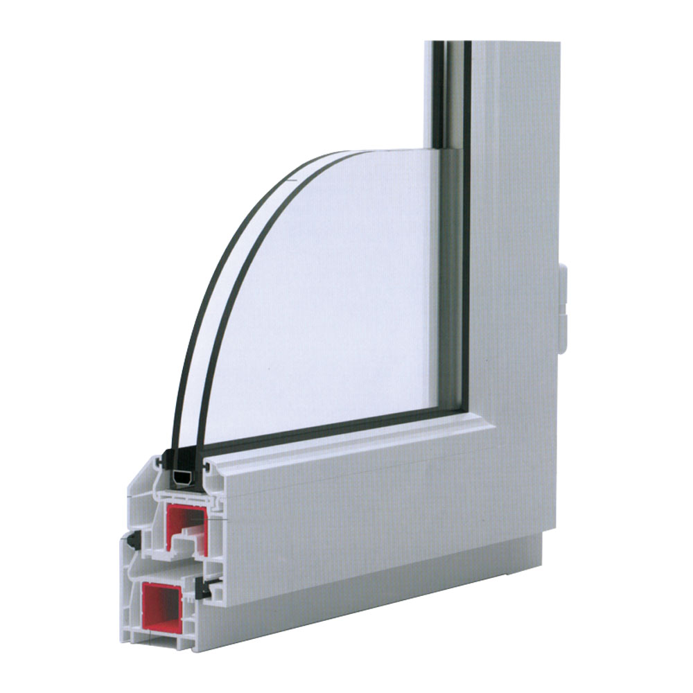 Profilé PVC constitué de 4 chambres Largeur totale de 60mm et une épaisseur de 2.8mm Fabriqué en PVC...