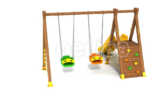 Ahşap Oyun Parkı Ekipmanları - PE 02