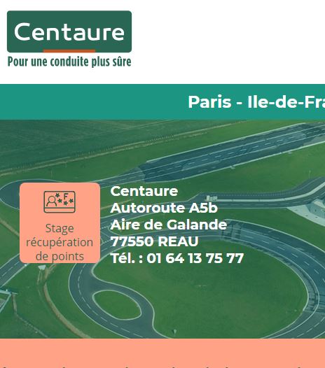 CENTAURE propose des formations pour particuliers dont : Les stages de récupération de point Paris -...