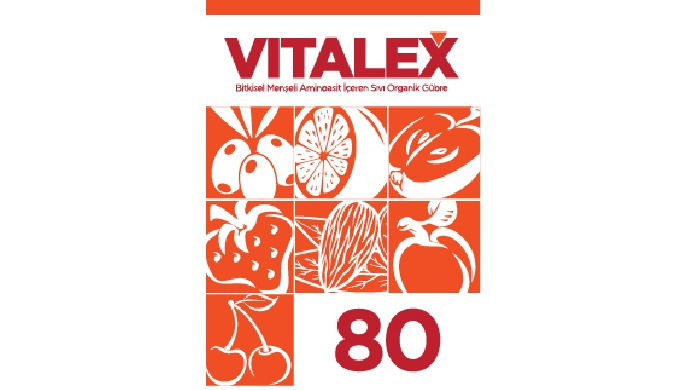 MEYVELERİNİZİN GELİŞİMİNİ SİGORTA EDER; VITALEX 80, meyve ağaçları için geliştirilmiş bir üründür. M...