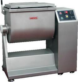 Rostfri blandare modell RM-150. Maskinen har en effektiv blandarvinge med T-formade paddlar och dubb...