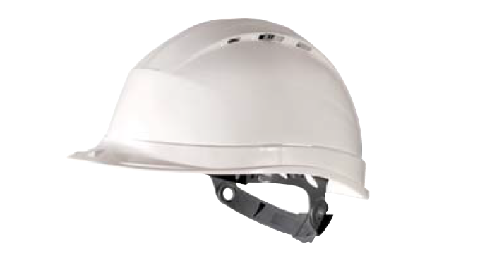 PROTECTION DE LA TÈTE: DIAMOND XII: Casque de sécurité ventilé avec fermeture à crémaillère et coiff...