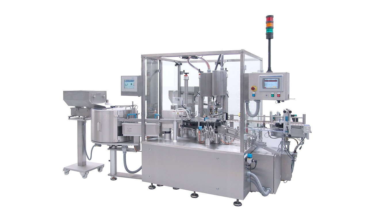 Fully-autom.Filling+ClosingMaschineKUGLER FLEXOFILL/FLEXOCAP