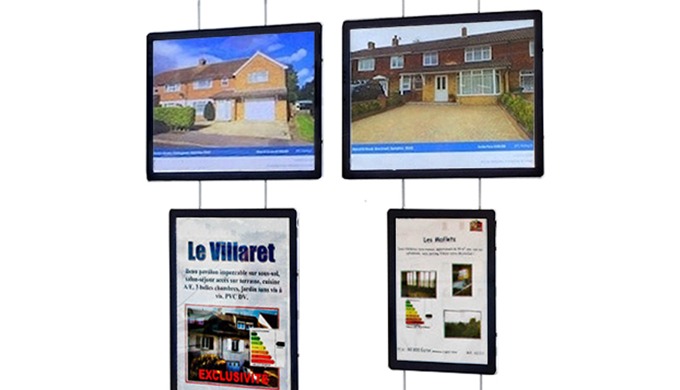 PORTE AFFICHES LED - CABLE-DISPLAYS