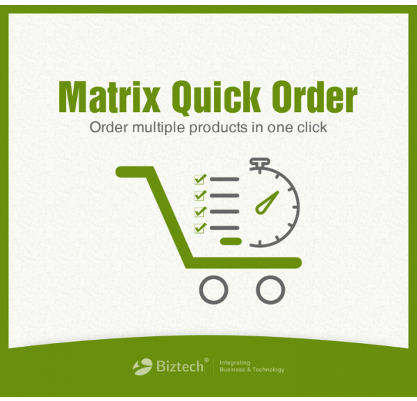 Odoo Matrix Quick Order App