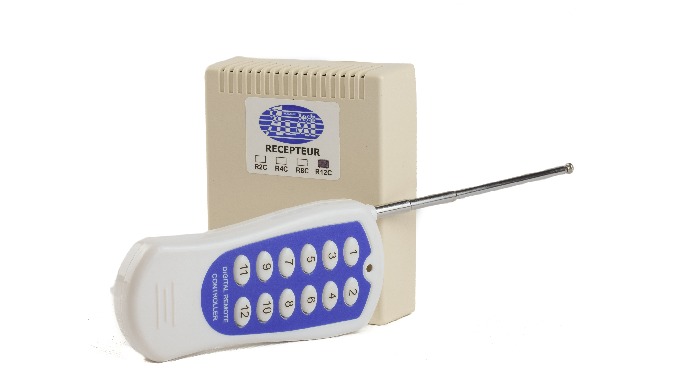 présentation: Le récepteur radio R12C 12v est basé sur une technologie a rolling code, Il est largem...