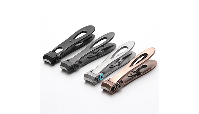 Durable nail clippers designed with ergonomic handles for a comfortable grip and precise trimming. S...