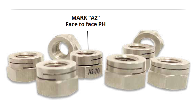 TUERCAS RANURADAS DOS CORTES