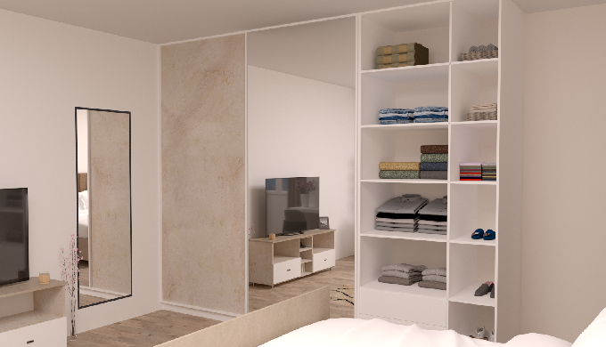 Conception de chambre complète avec dressing sur mesure selon vos besoins et vos goûts