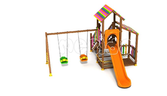 Ahşap Oyun Parkı Çam Serisi ÇOG-06