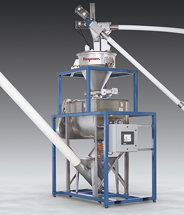 FLEXICON® Self-Contained, Automated, Gain-In-Weight Batching System can be integrated with new or ex...