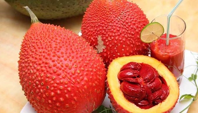 FROZEN GAC FRUIT/ NATURAL/ FRESH type: FRUIT EXTRACT Variety: Gac Fruit Part: fruit Extraction Type:...